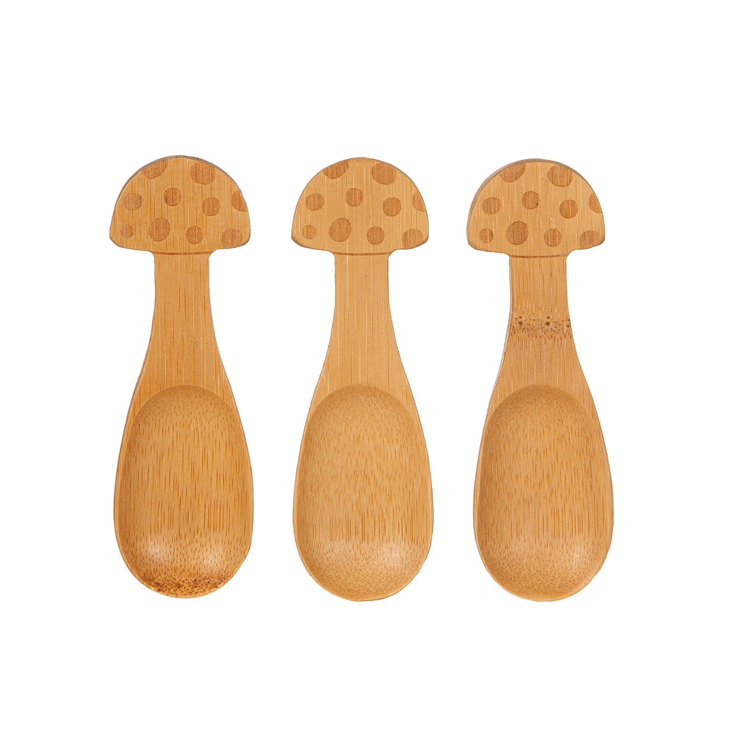 Mushroom toadstool bamboo children's spoons
