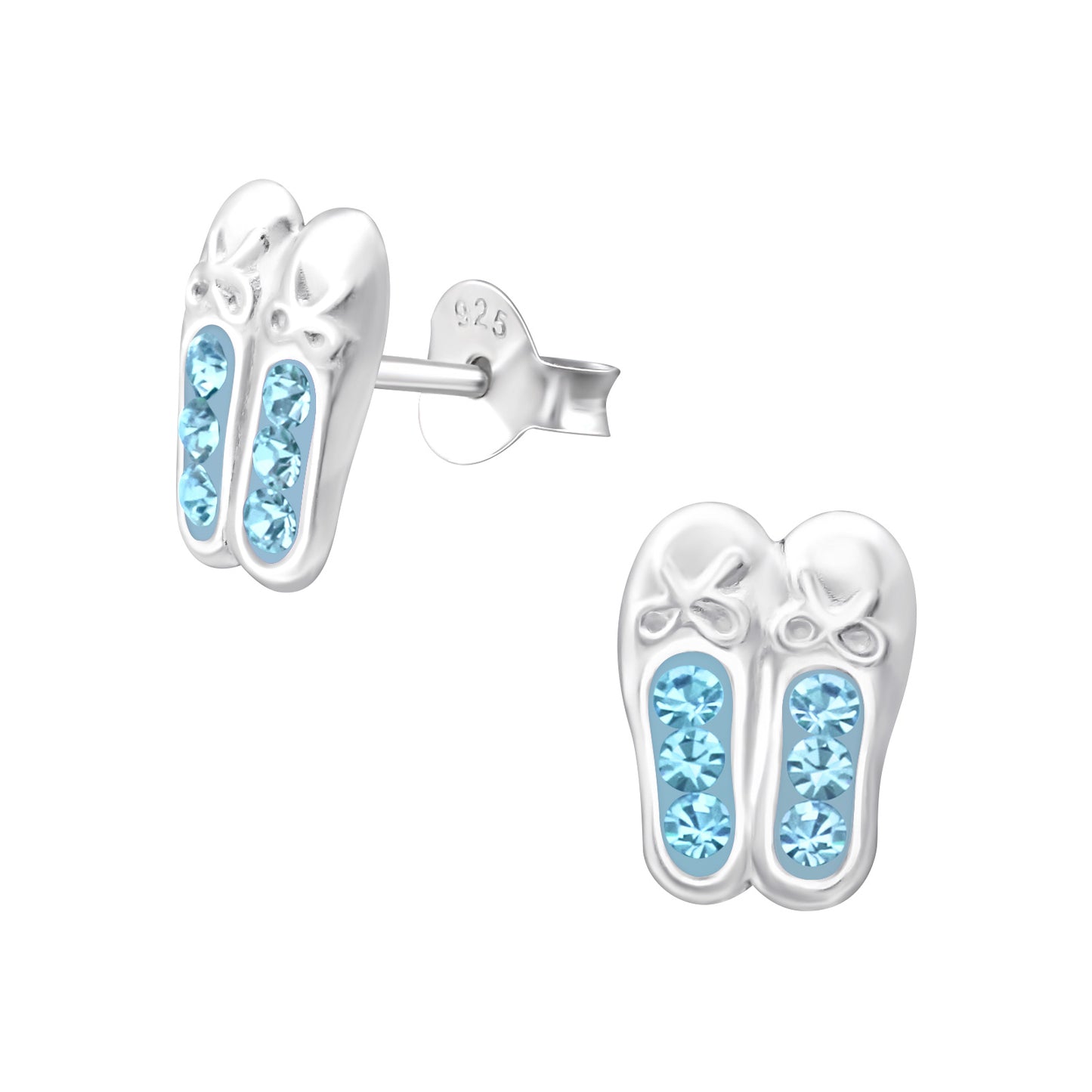 Pretty ballet shoe earrings perfect for any prima ballerina