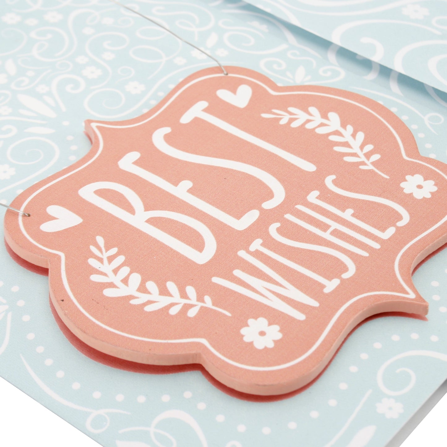 Best Wishes Card close up