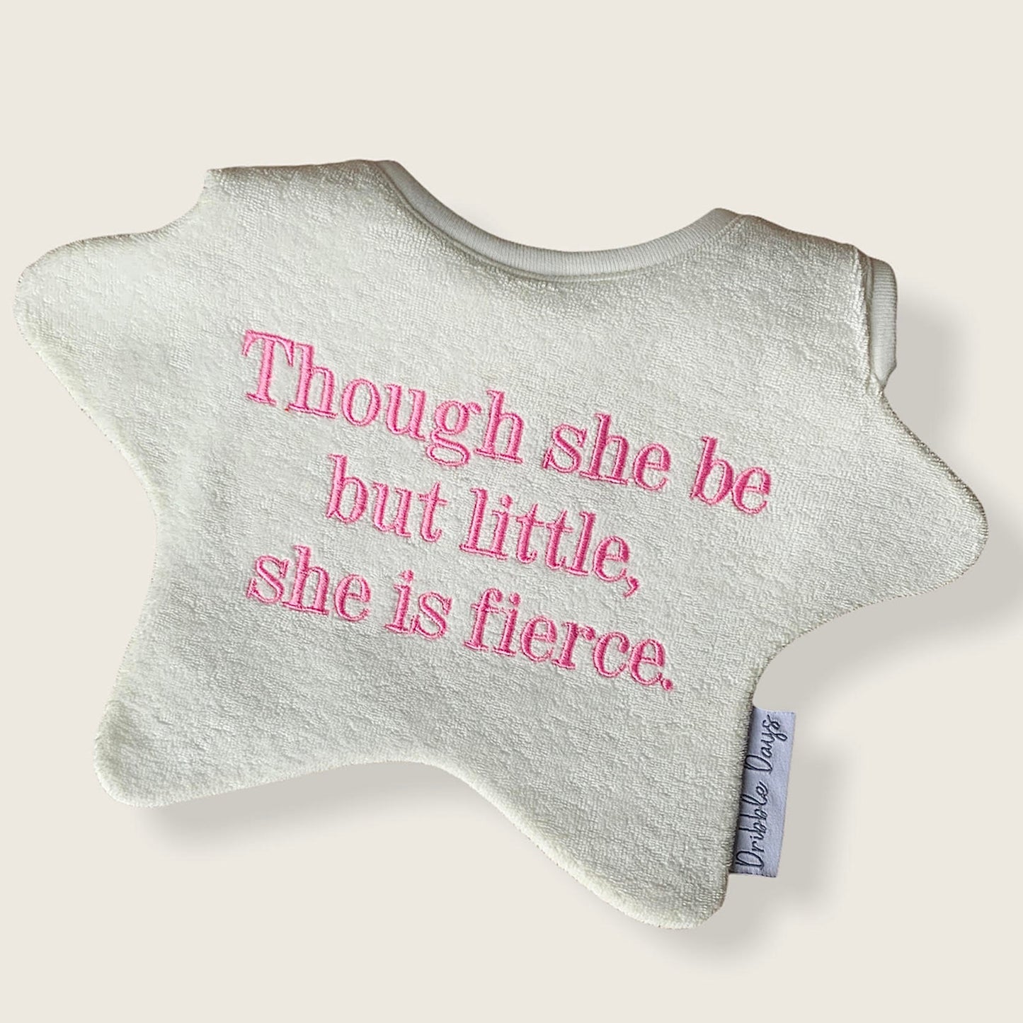 Though she be but little she is fierce bib