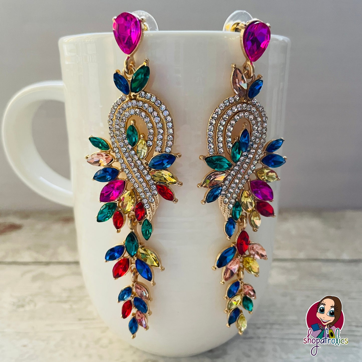 Pretty chandelier statement earrings