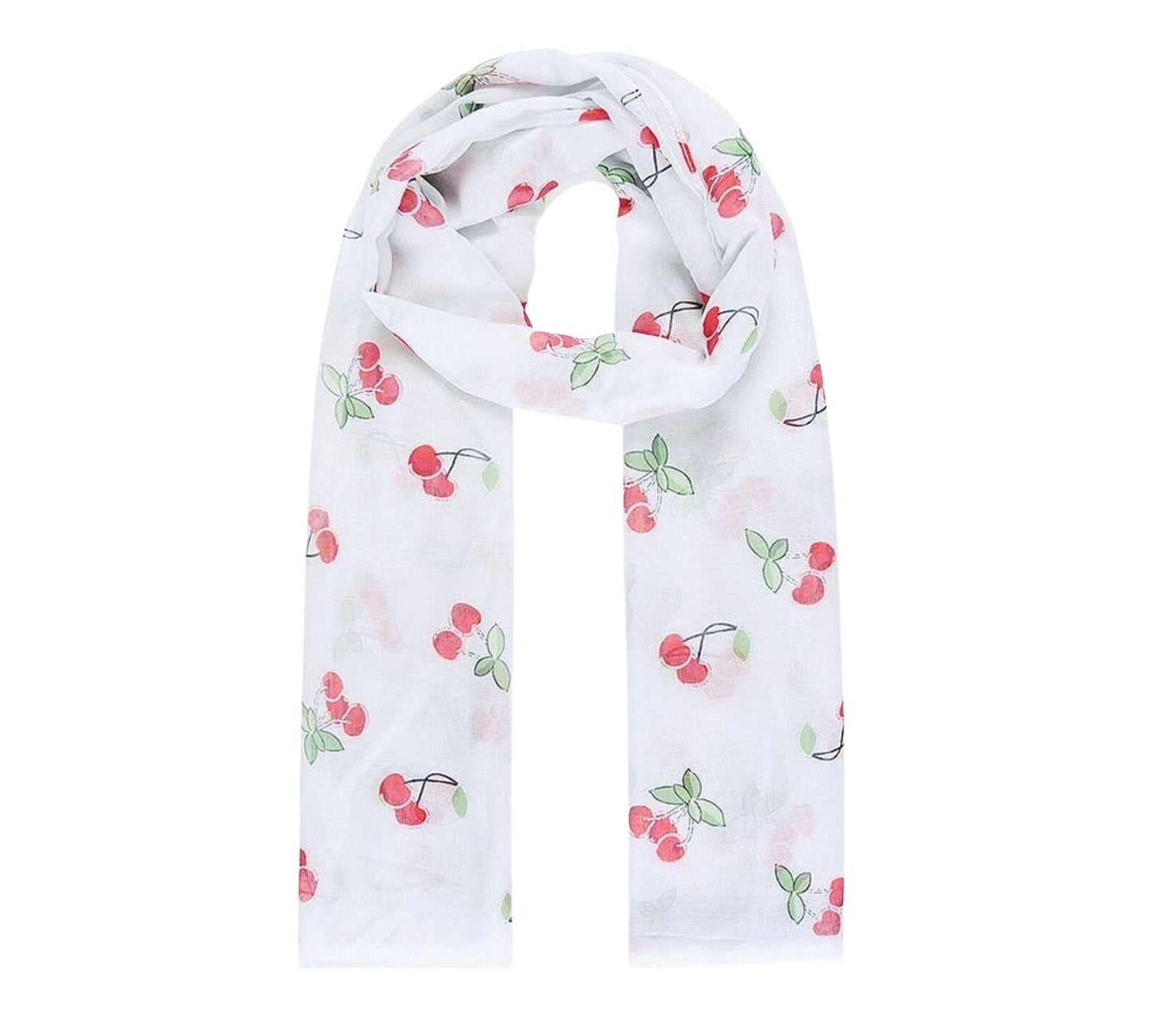 Quirky cherry print scarf