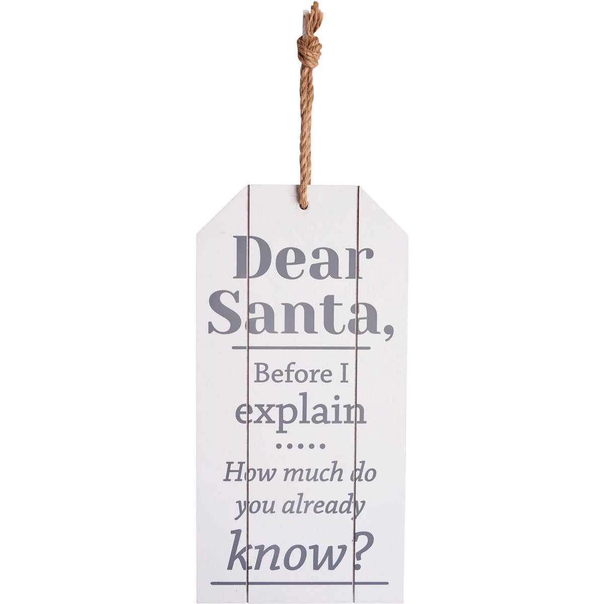 Dear Santa Christmas Decorative Sign