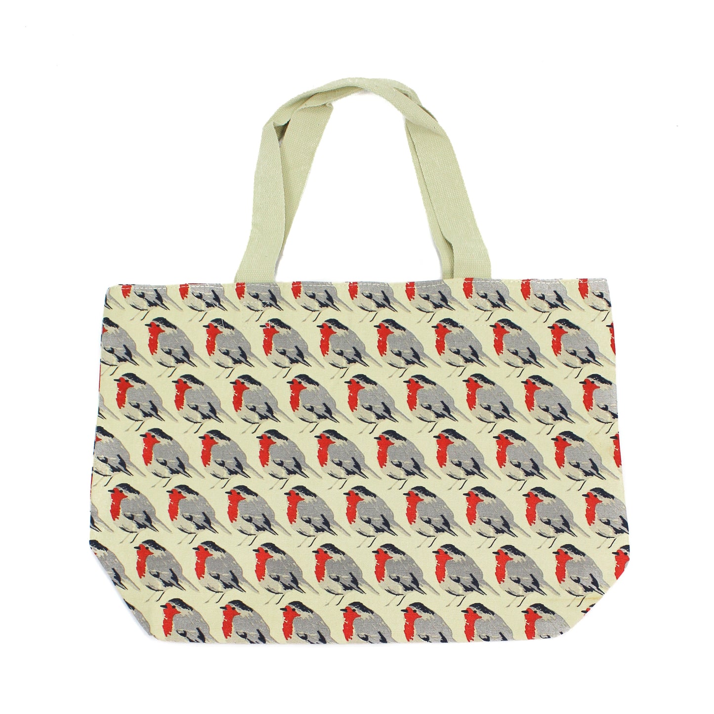 Cream Robin Print Maxi Bag