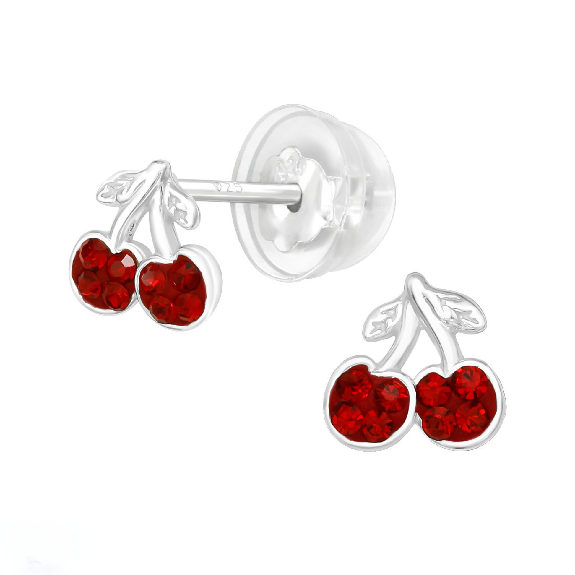 Sterling silver store cherry earrings