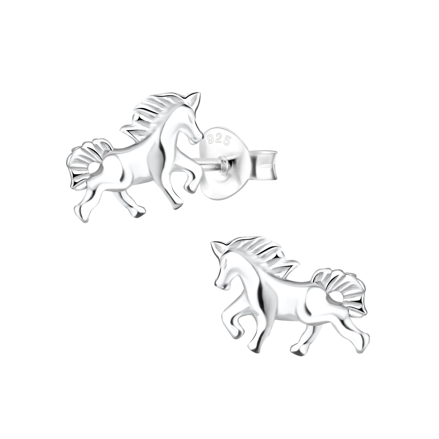 Wild horses sterling silver earrings
