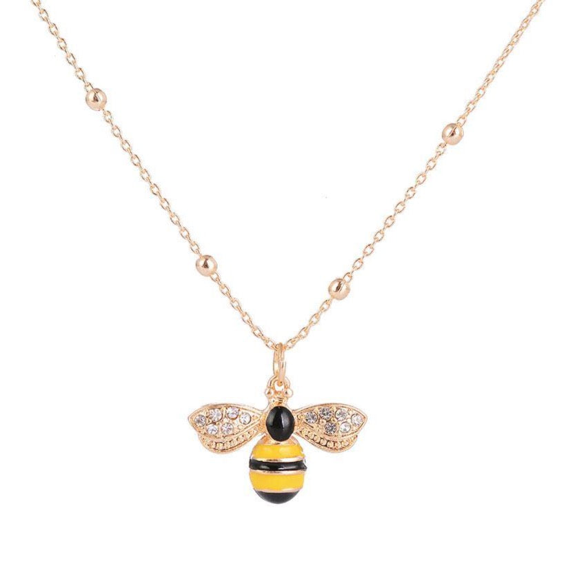 Bumblebee pendant necklace