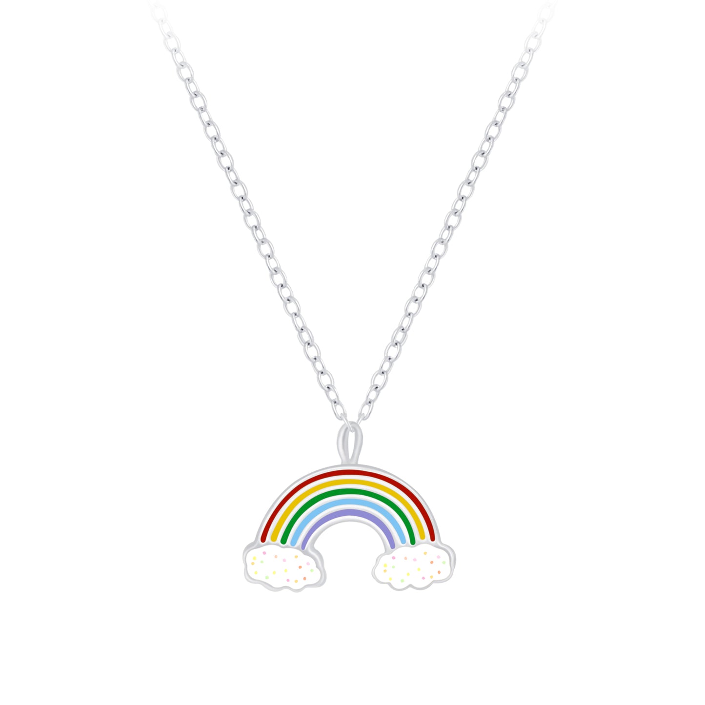 Rainbow Sterling Silver Necklace