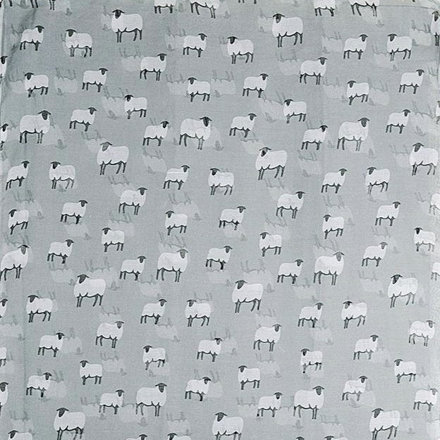 Sheep print in grey