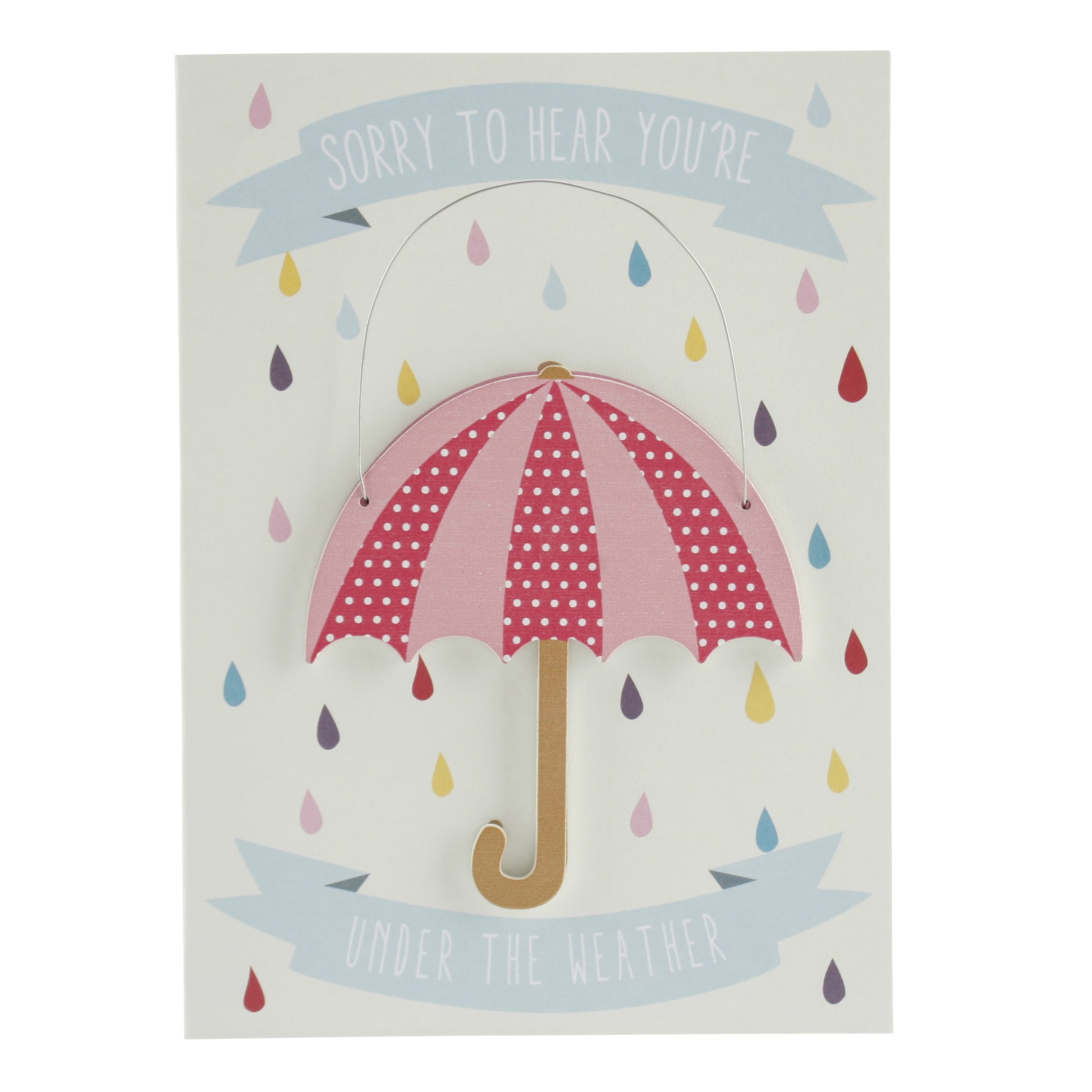 Under the Weather Card and Hanging Keepsake Umbrella