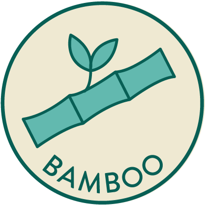 Made from bamboo
