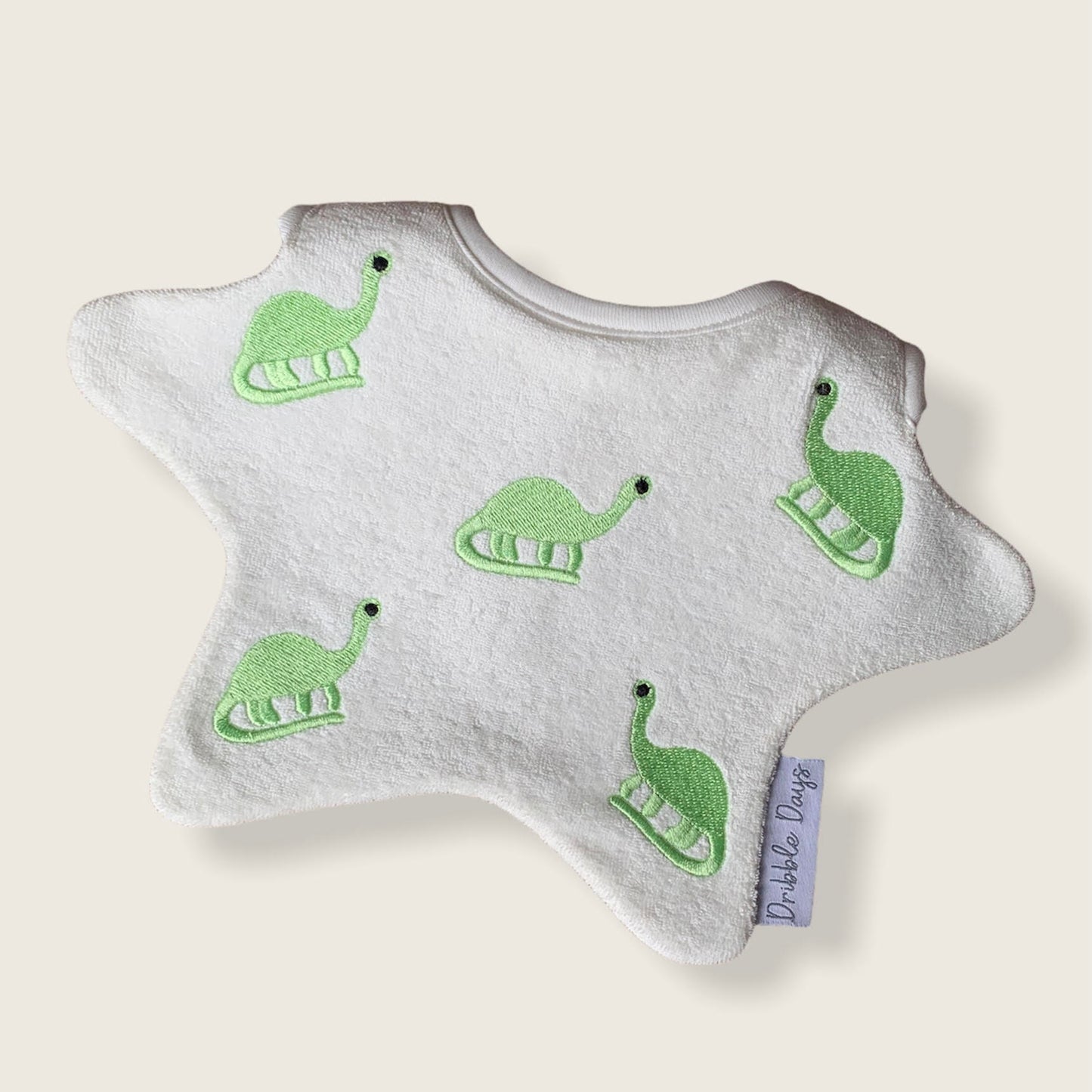 Dinosaur design dribble bib