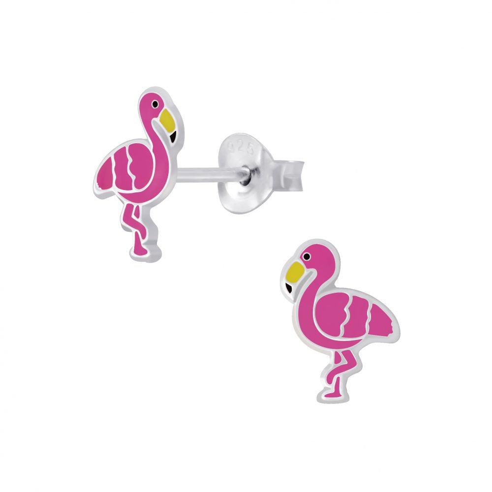 Flamingo Resin Sterling Silver Earrings - choice of designs