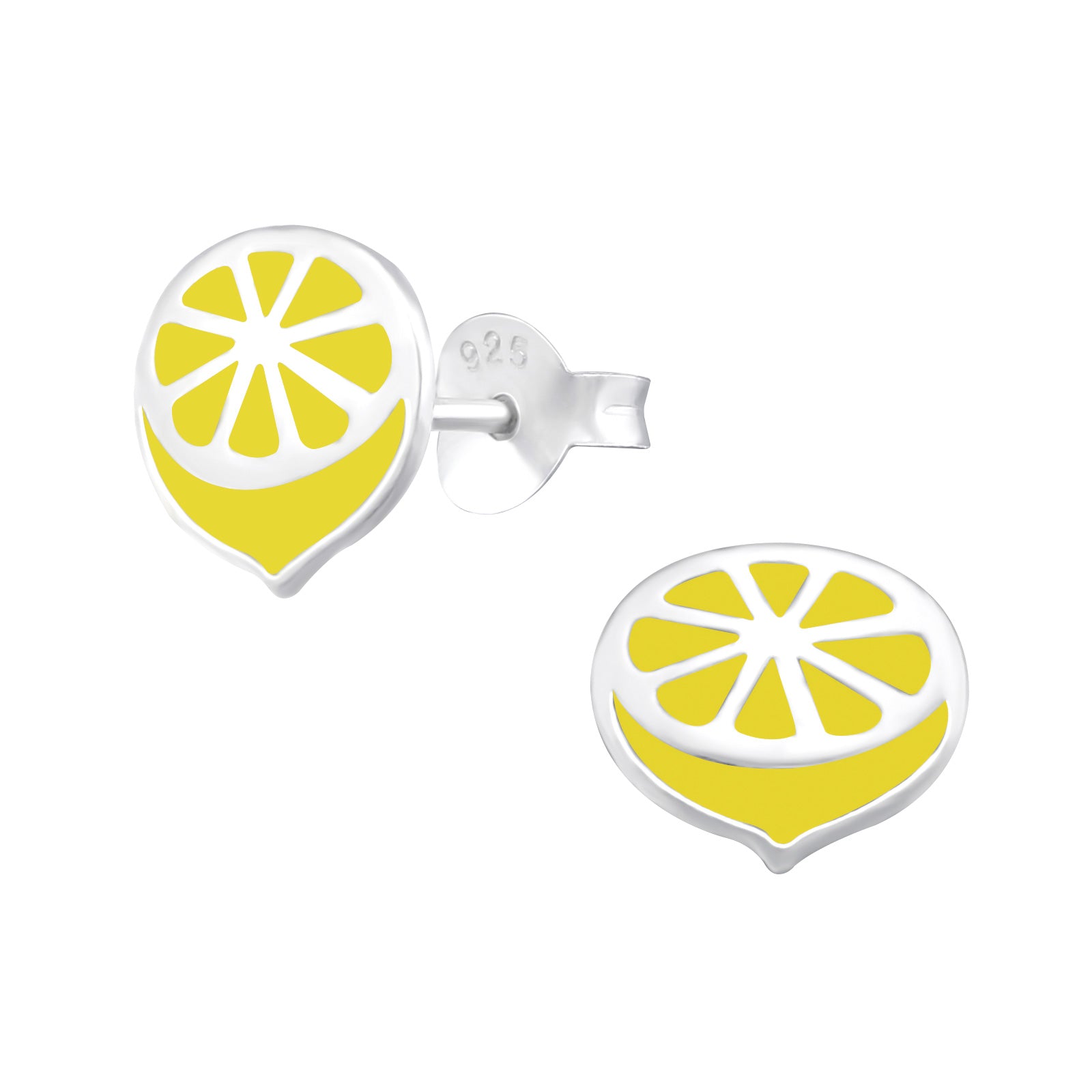 Luscious lemon slice stud earrings.