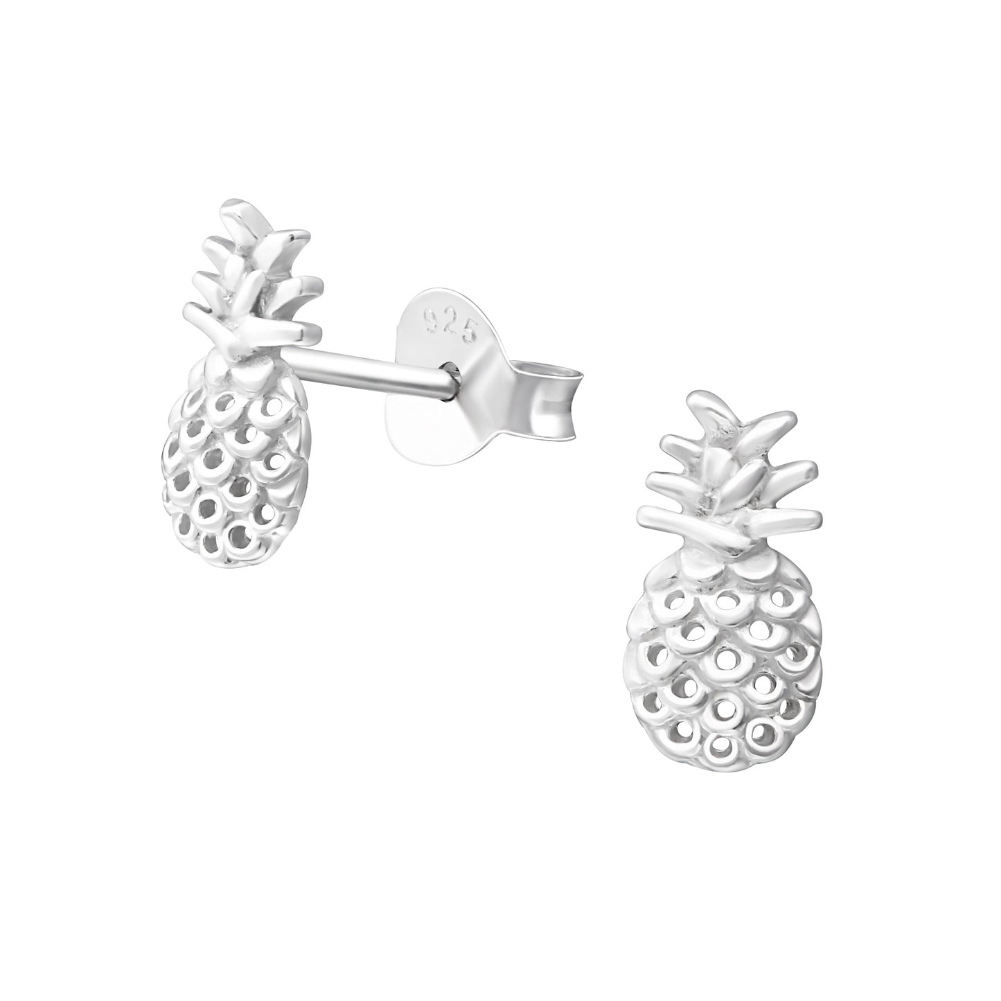 Stand tall and wear a crown with this pretty pineapple stud earrings.