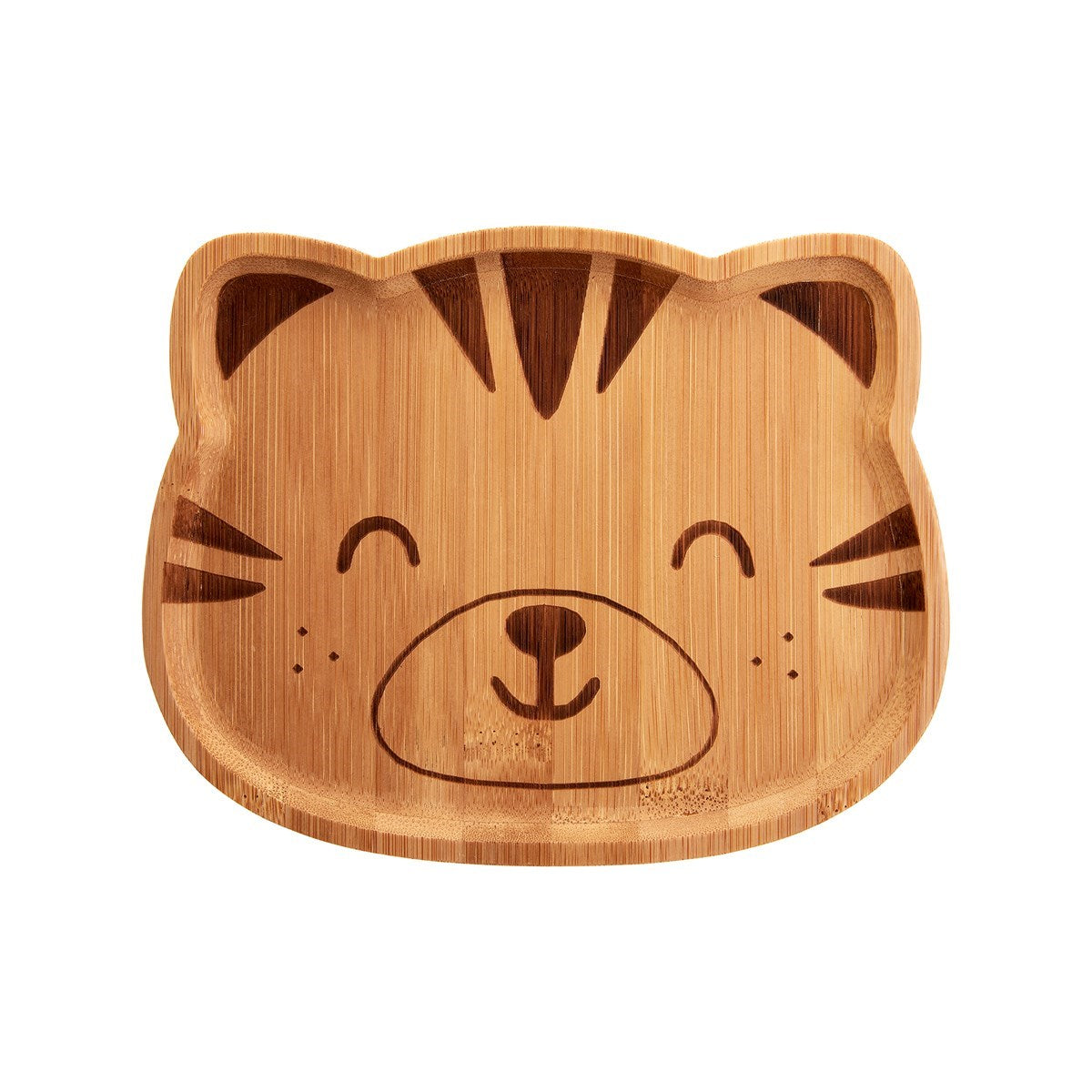 Baby tiger design bamboo plate