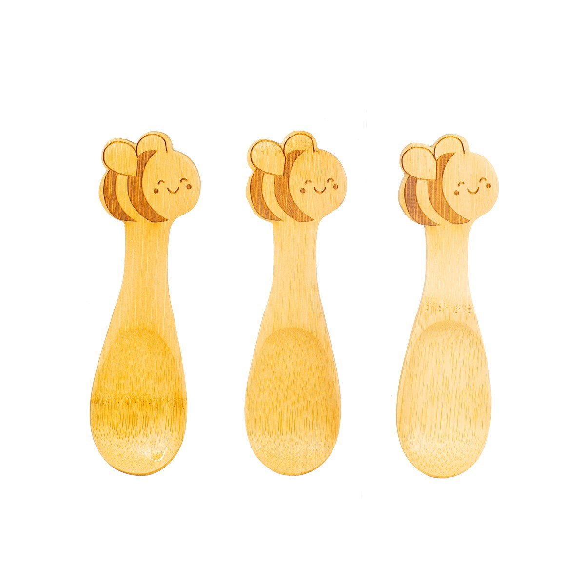 Bumblebee bamboo spoons - set of three