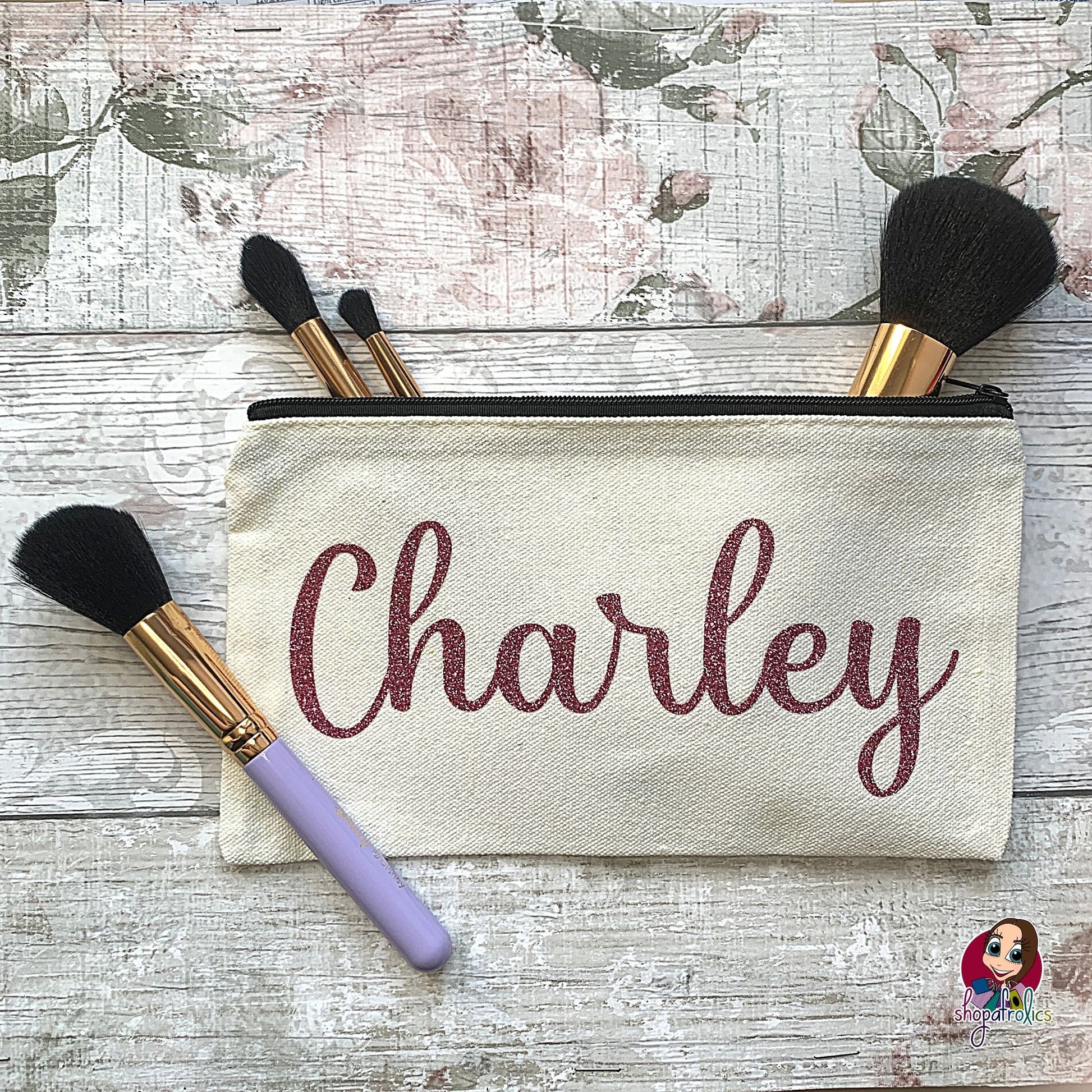 Personalised with name make up bag