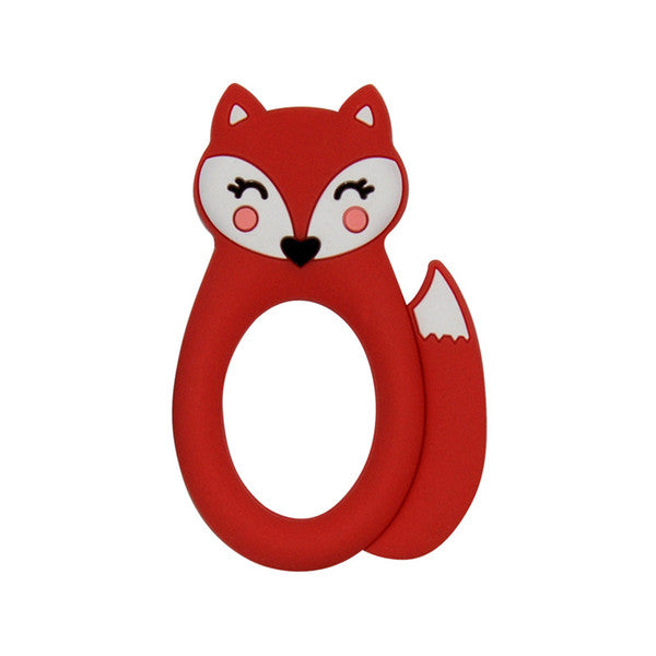 Red fox silicone teether